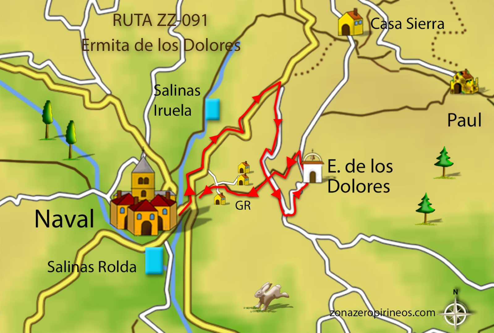 ZZ91 Ermita de los Dolores mapa